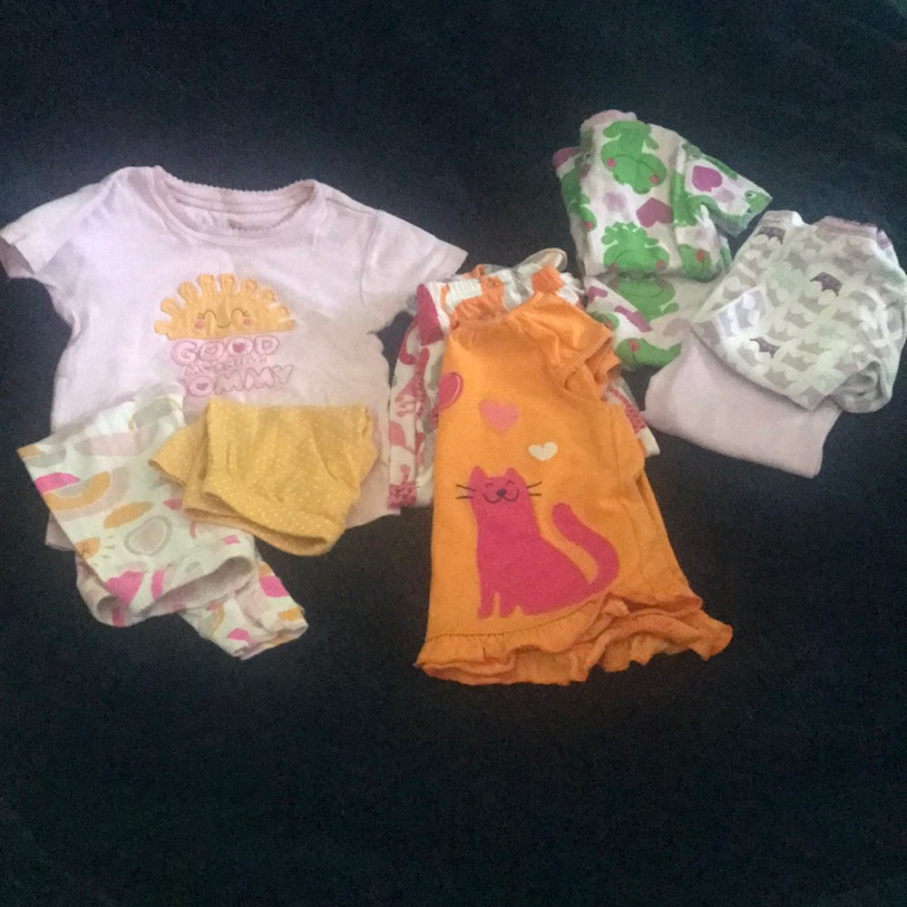 4 Carters and Just One You 18 mo PJ sets